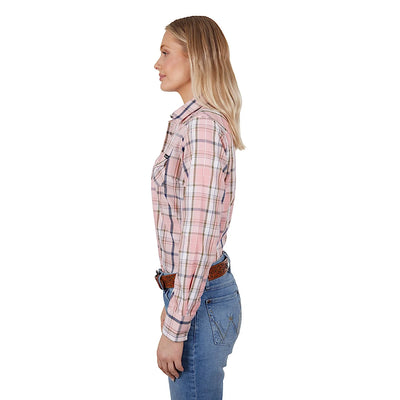 Wrangler Womens ALEXA LONG SLEEVE SHIRT - Blush