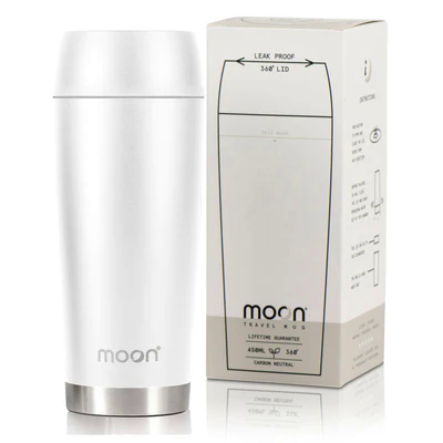 450ml MOON 360° TRAVEL MUG - Insulated with Leak Proof lid