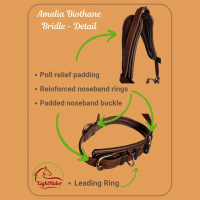 LightRider AMALIA BIOTHANE Bitless Bridle