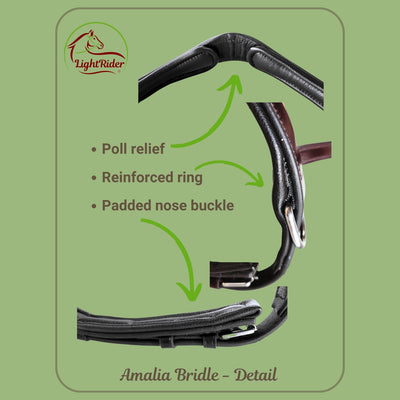 LightRider AMALIA WESTERN Bitless Bridle