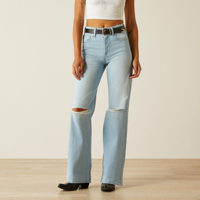 Ariat Womens ZUMA, ULTRA HIGH RISE, WIDE LEG, Tomboy Jeans