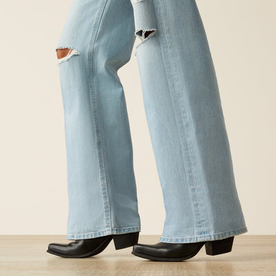 Ariat Womens ZUMA, ULTRA HIGH RISE, WIDE LEG, Tomboy Jeans