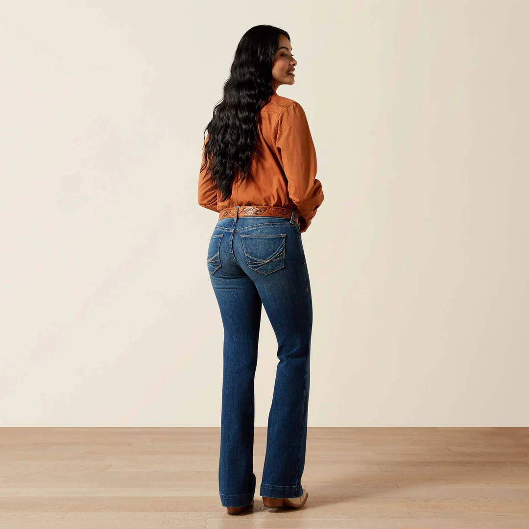 Ariat Womens LESLIE SLIM TROUSER PERFECT RISE Jean - Colour: VERMONT