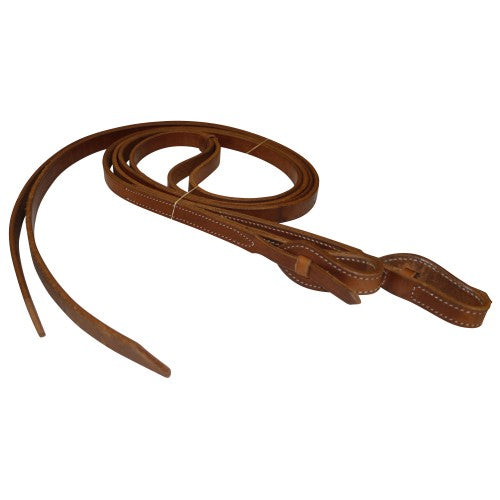 Leather Split Reins w Quick Change ends - 3/4 inch x 7Ft