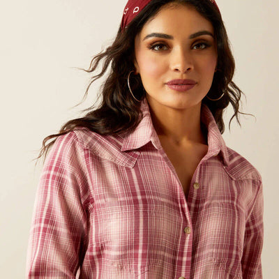 Ariat Wms BILLIE JEAN LONG SLEEVE SHIRT - Delilah Plaid