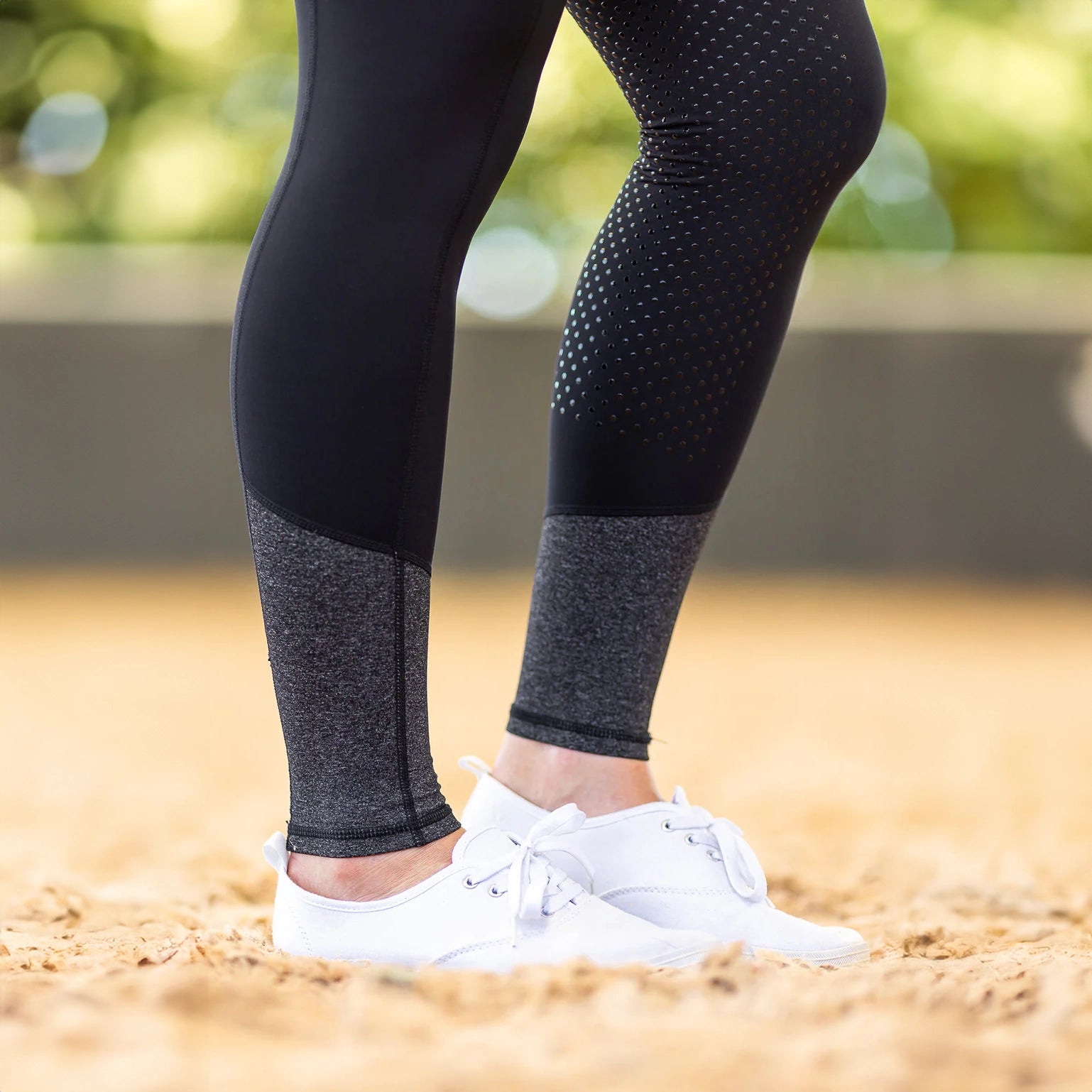 BARE Performance Riding Tights with FULL SEAT silicone grip - Dark & Stormy