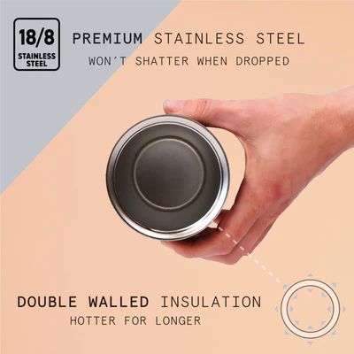 450ml MOON 360° TRAVEL MUG - Insulated with Leak Proof lid