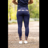 BARE Performance Riding Tights with FULL SEAT silicone grip - Navy & Rose Gold