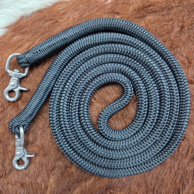 Nungar Knots Round Reins 12mm x 2m S/S Clip Continuous