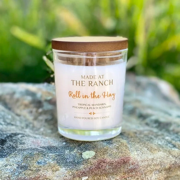 ROLL IN THE HAY Hand Poured Soy Candle - by Made at the Ranch