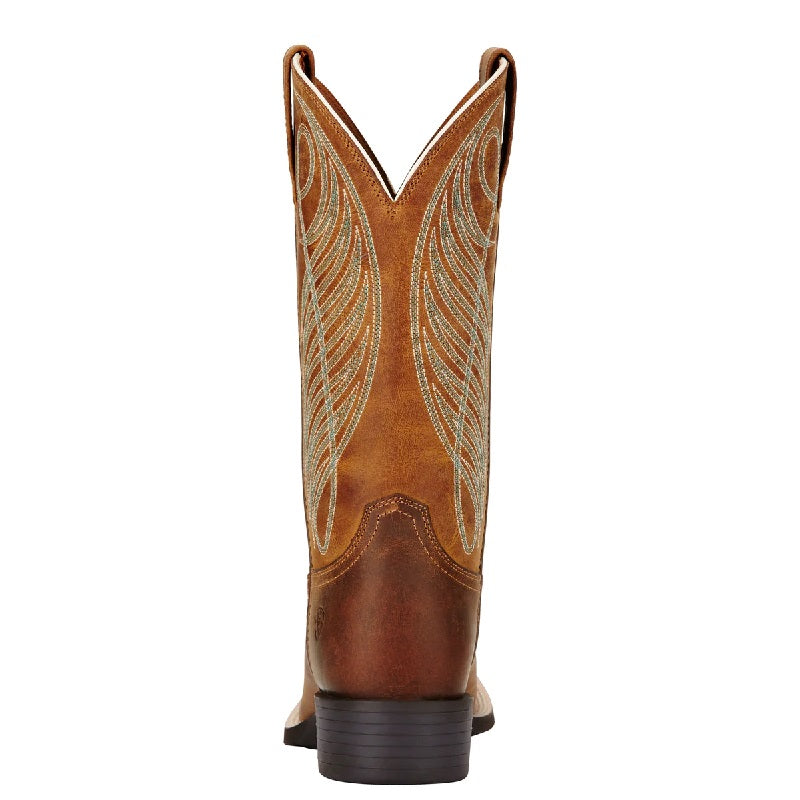 Ariat Womens Round Up Wide Square Toe - Powder Brown
