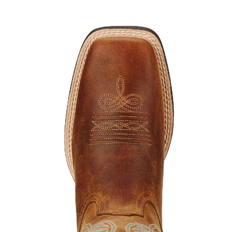 Ariat Womens Round Up Wide Square Toe - Powder Brown