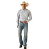 ARIAT MENS WRINKLE FREE ALAN CLASSIC FIT LONG SLEEVE SHIRT - BLUE