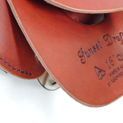 Sunset Drafter Fender Half Breed QH TREE Saddle by Toowoomba Saddlery with Turned Fenders