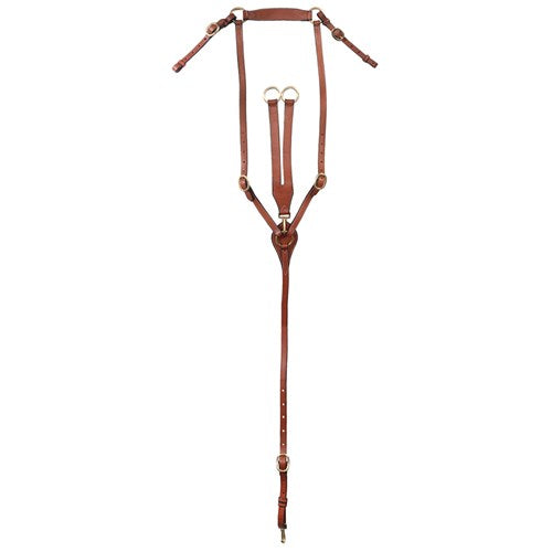 Fort Worth Classic Harness Leather 5-8 inch Stockmans Breastplate