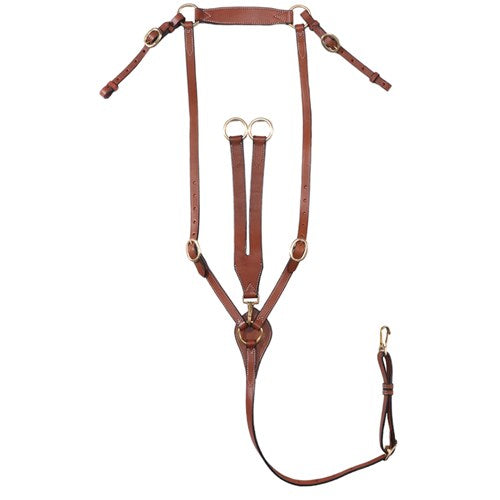 Fort Worth Classic Harness Leather 5-8 inch Stockmans Breastplate