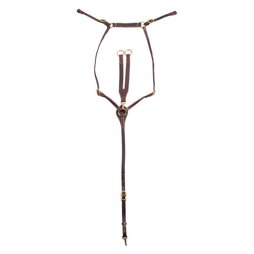 Fort Worth Classic Harness Leather 5-8 inch Stockmans Breastplate