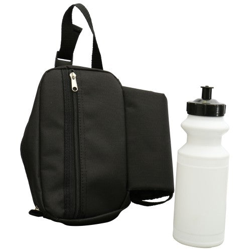 Saddle Bag Insulated Water Bottle holder and Zipper Pouch Case