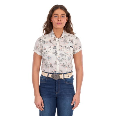 Wrangler HEIDI Short Sleeve Shirt - Cream