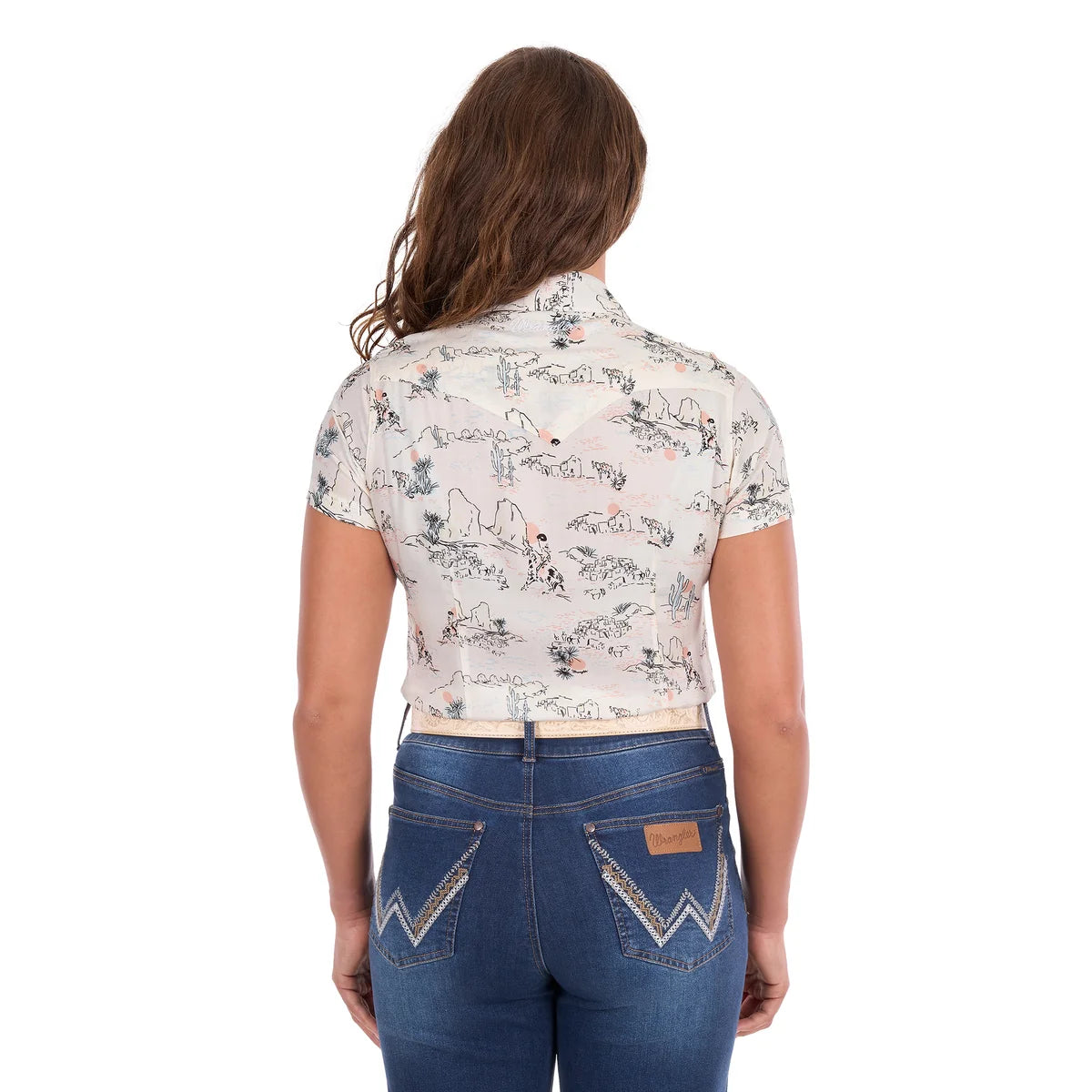 Wrangler HEIDI Short Sleeve Shirt - Cream
