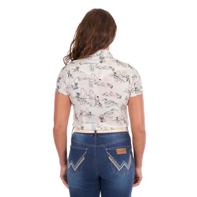 Wrangler HEIDI Short Sleeve Shirt - Cream