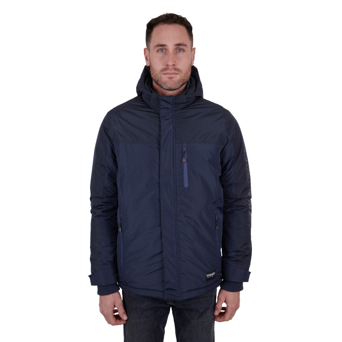 Wrangler MENS MURPHY WATERPROOF JACKET - Navy