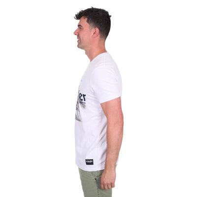 Wrangler Mens LANCE Short Sleeve Tee Shirt - White