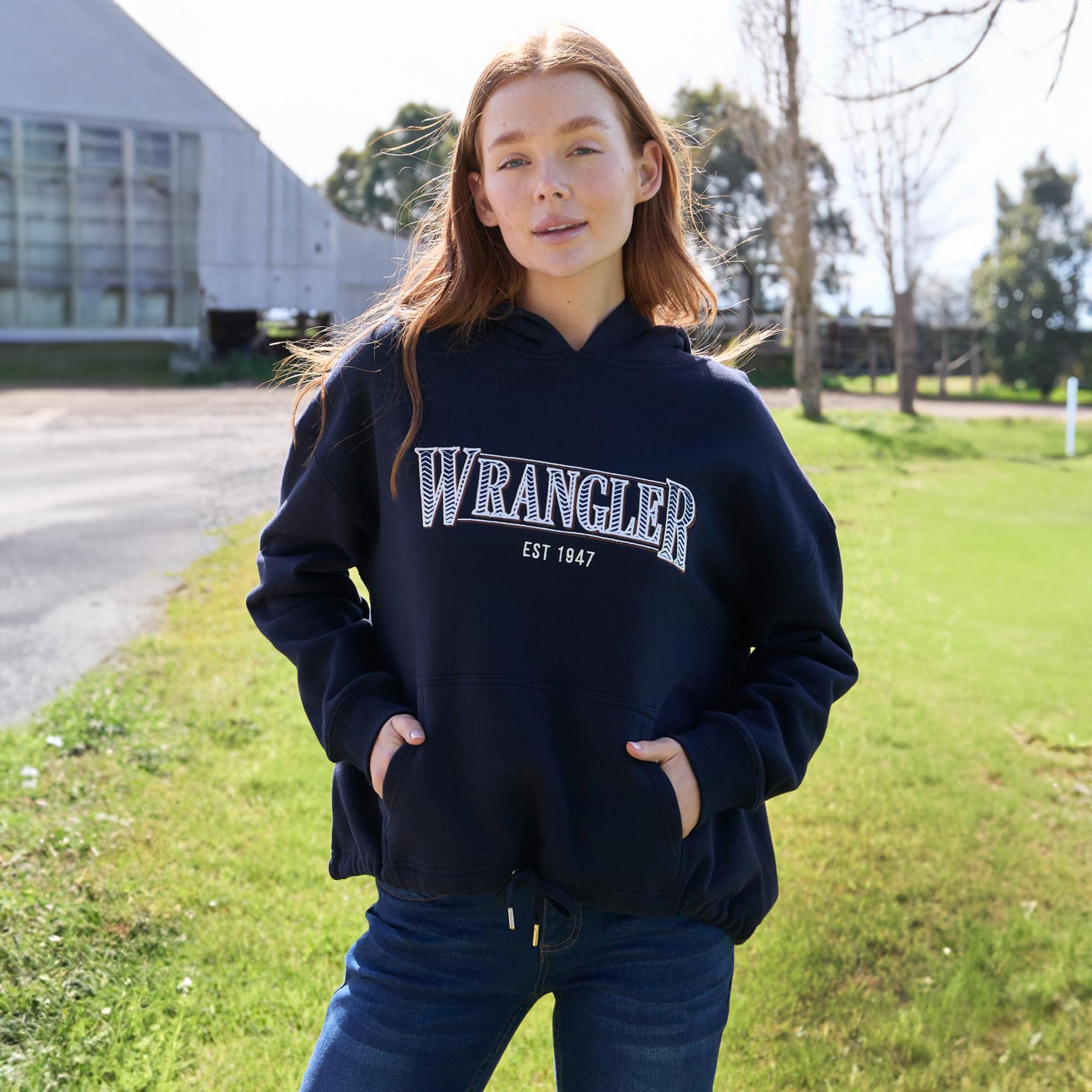 Wrangler Womens SAMMY HOODIE - DARK NAVY