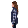 Wrangler Womens DENVER VEST REVERSIBLE - NAVY CHARCOAL