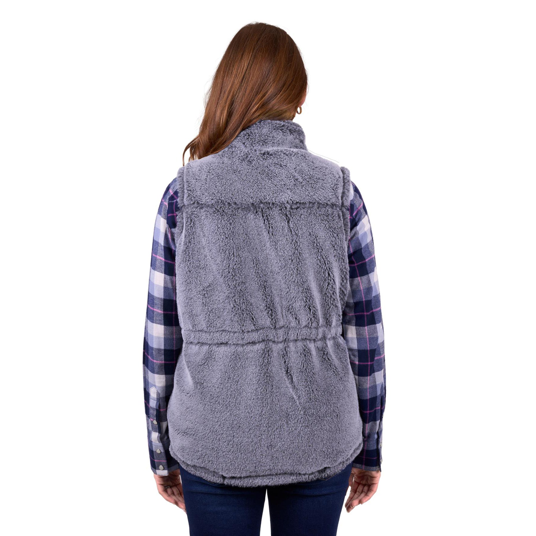 Wrangler Womens DENVER VEST REVERSIBLE - NAVY CHARCOAL