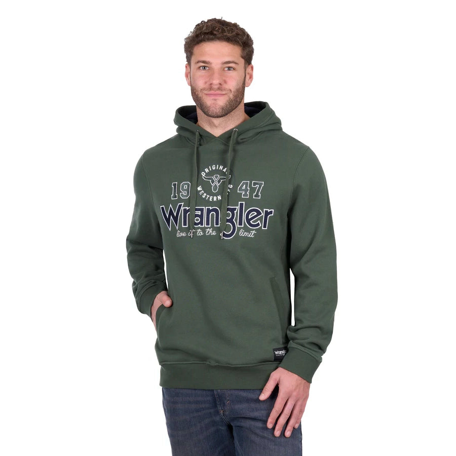 WRANGLER MENS GLEN HOODIE - CYPRESS