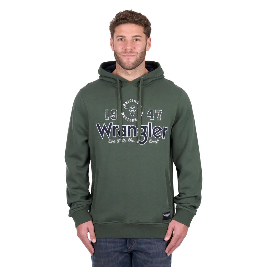 WRANGLER MENS GLEN HOODIE - CYPRESS