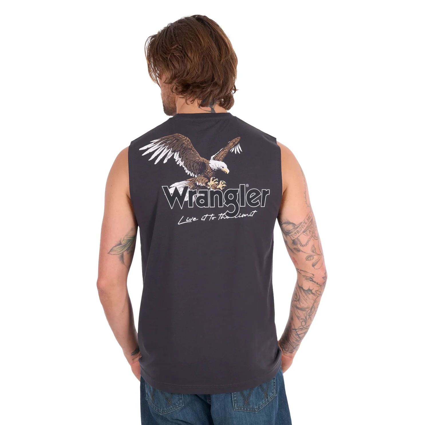 Wrangler Mens PAUL Muscle Tank - Charcoal
