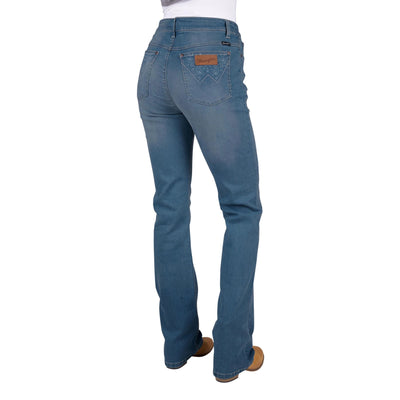 Wrangler Womens PAIGE HI RISE Jeans, 34 Leg - Colour: Faded Sky