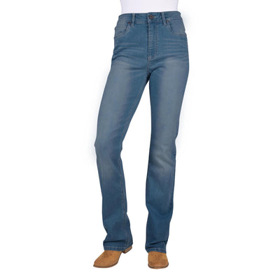 Wrangler Womens PAIGE HI RISE Jeans, 34 Leg - Colour: Faded Sky