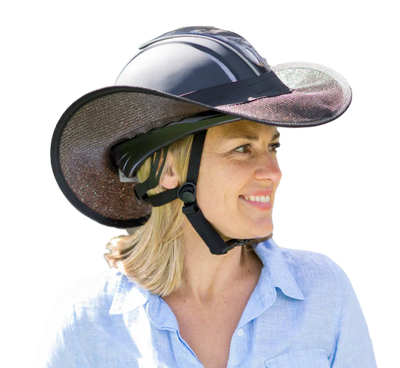 Helmet Brim - Sun Visor for Horse Riding Helmet (Easy-On, no velcro)