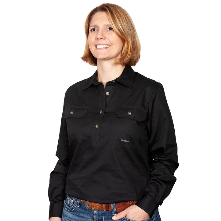 JCA Womens Jahna Work Shirt 1/2 Button