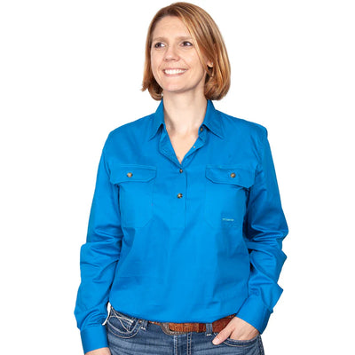 JCA Womens Jahna Work Shirt 1/2 Button