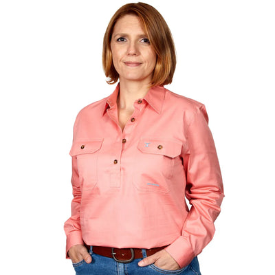 JCA Womens Jahna Work Shirt 1/2 Button