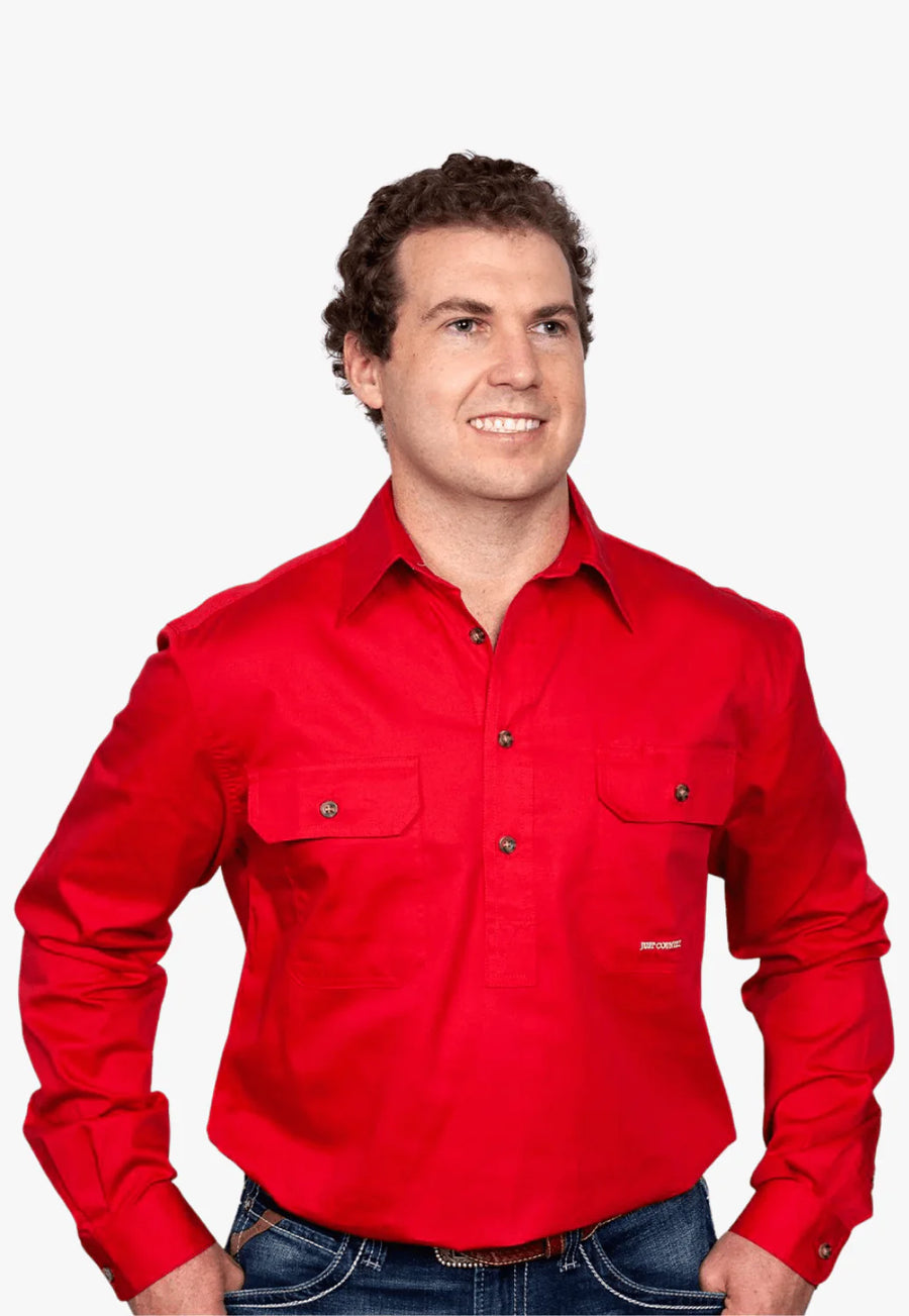 JCA Mens Cameron Work Shirt 1/2 Button
