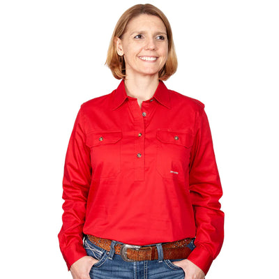 JCA Womens Jahna Work Shirt 1/2 Button