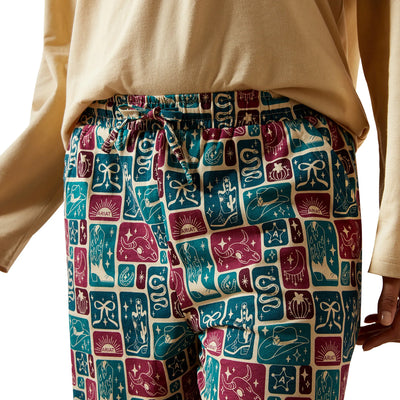 Ariat Womens Dreams PAJAMA SET - Western Blocks
