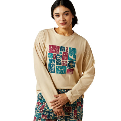 Ariat Womens Dreams PAJAMA SET - Western Blocks