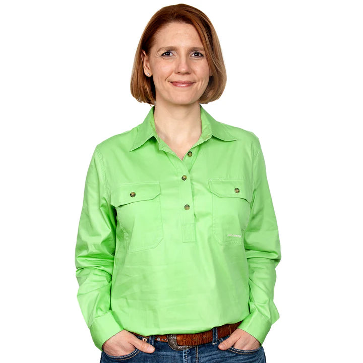 JCA Womens Jahna Work Shirt 1/2 Button
