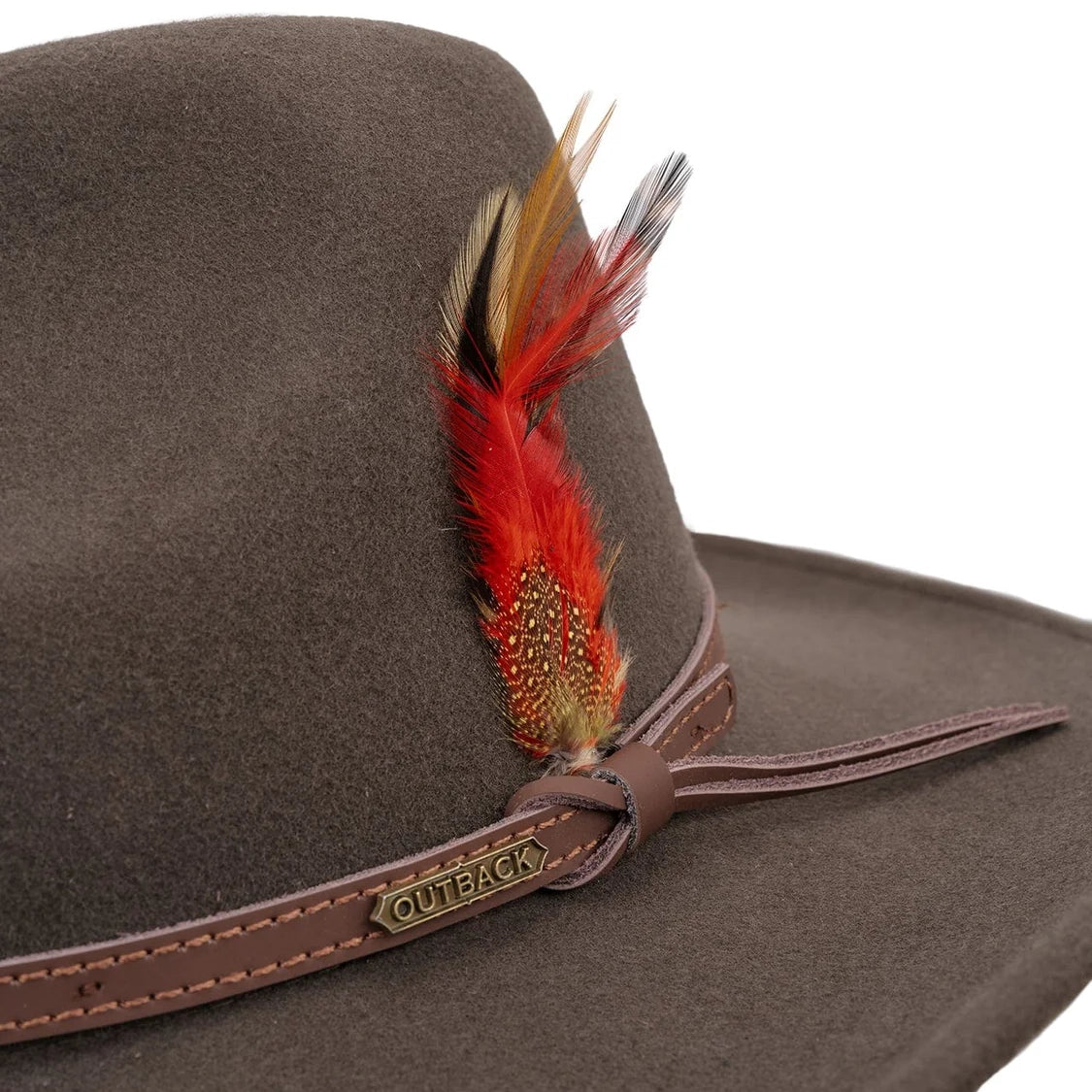 COOPER RIVER Wool Hat Colour: Dark Brown by Outback Trading Company