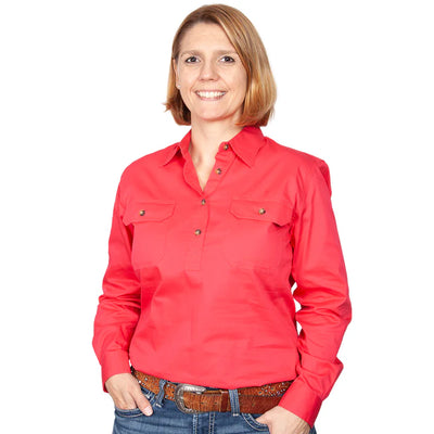 JCA Womens Jahna Work Shirt 1/2 Button