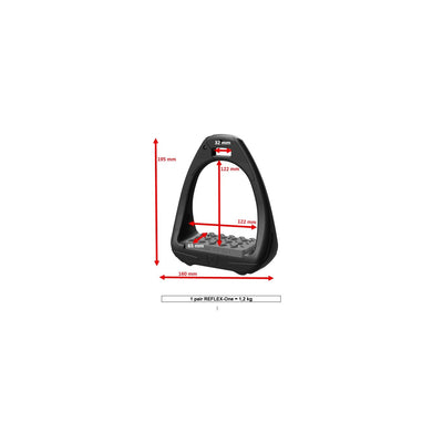 Reflex-One AirSoft Stirrups - with Flexible Safety Arm, 4-3/4 inch