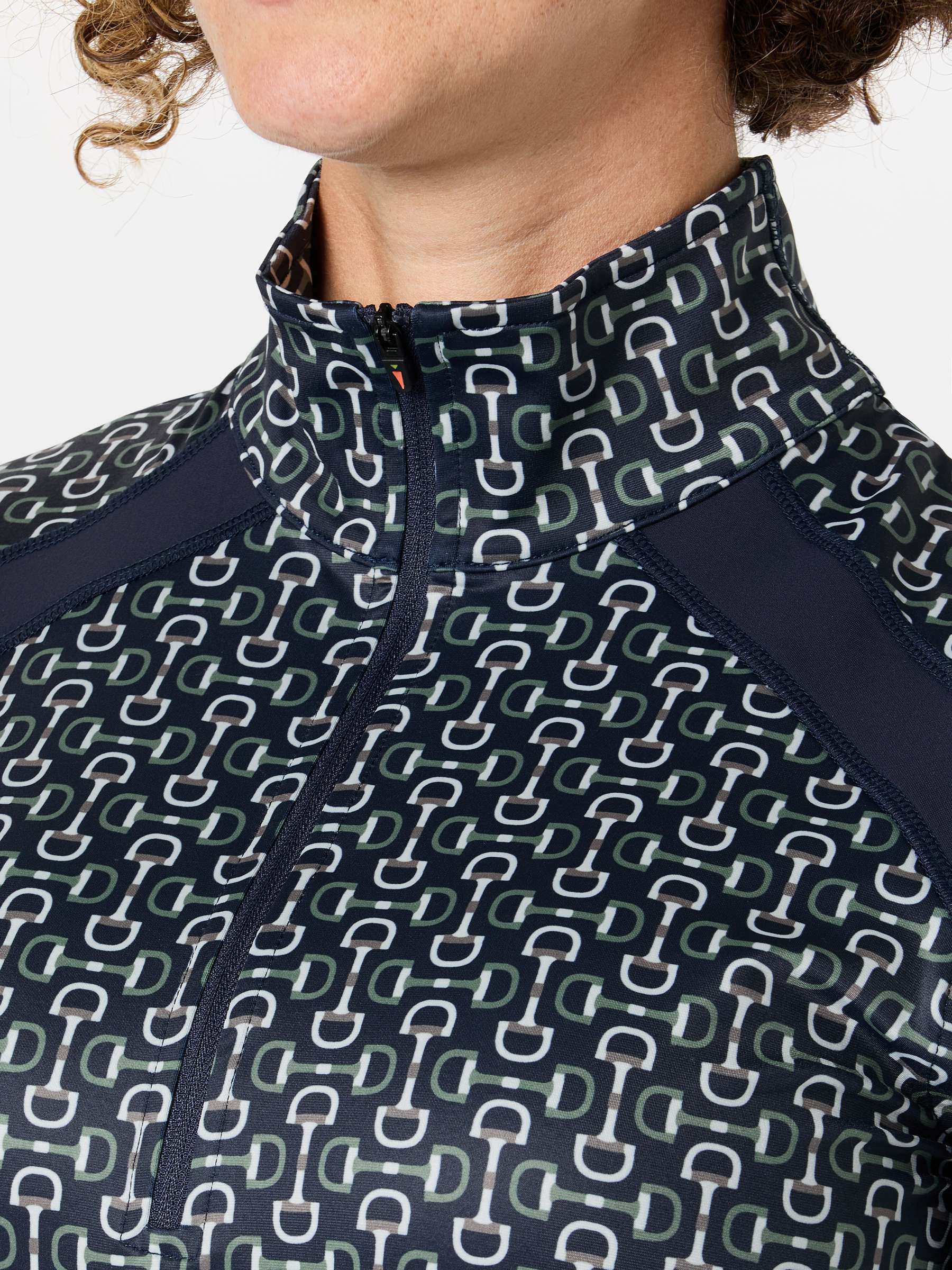 First Level 1/4 Zip Fleece Tech Top - GALAXY BLUE BIT OF COLOUR by Kerrits