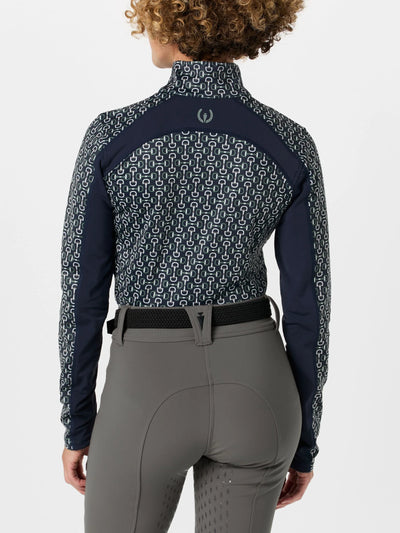 First Level 1/4 Zip Fleece Tech Top - GALAXY BLUE BIT OF COLOUR by Kerrits