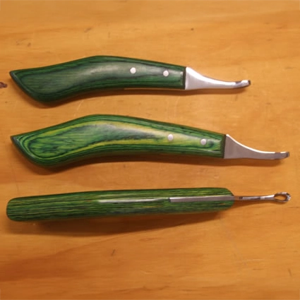 Premium Loop Knife with Standard size Timber Handle